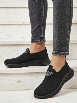 Royalfashion Wsuwane damskie materiałowe buty sportowe Serra