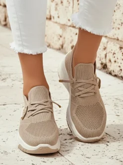 Royalfashion Wsuwane damskie materiałowe buty sportowe Teletta