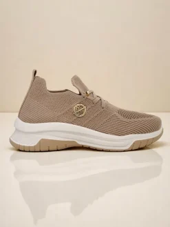 Royalfashion Wsuwane damskie materiałowe buty sportowe Teletta