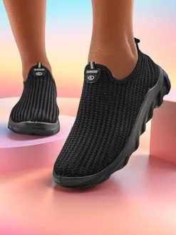 Royalfashion Wsuwane damskie materiałowe buty sportowe Erra