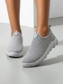 Royalfashion Wsuwane damskie materiałowe buty sportowe Eraste