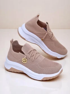 Royalfashion Wsuwane damskie materiałowe buty sportowe Teletta