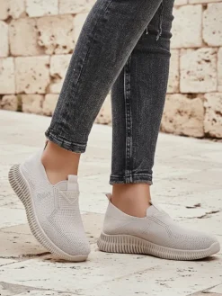 Royalfashion Wsuwane damskie materiałowe buty sportowe Serra