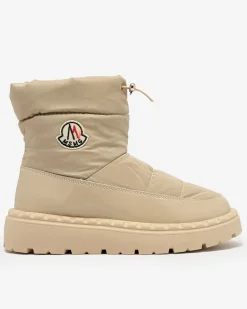 Royalfashion Wsuwane śniegowce damskie w jasnobrązowym kolorze Ireda