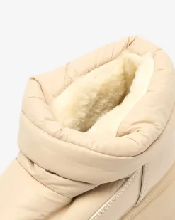 Royalfashion Wsuwane śniegowce damskie w beżowym kolorze Ademra