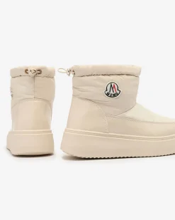 Royalfashion Wsuwane śniegowce damskie w kremowym kolorze Ademra