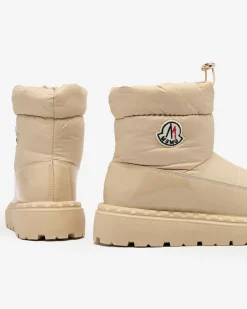 Royalfashion Wsuwane śniegowce damskie w beżowym kolorze Ireda