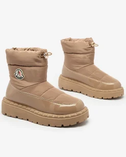 Royalfashion Wsuwane śniegowce damskie w brązowym kolorze Ireda