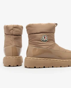 Royalfashion Wsuwane śniegowce damskie w brązowym kolorze Ireda