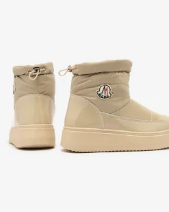 Royalfashion Wsuwane śniegowce damskie w jasnobrązowym kolorze Ademra