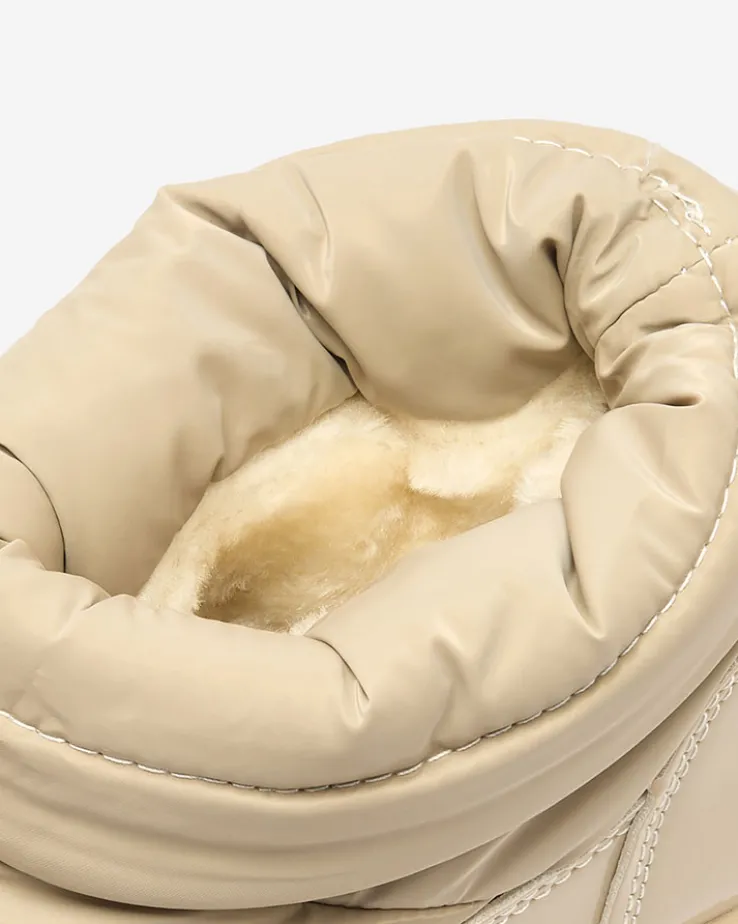 Royalfashion Wsuwane śniegowce damskie w jasnobrązowym kolorze Ademra