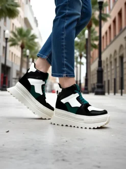 Royalfashion Wysokie damskie buty sportowe Geeky