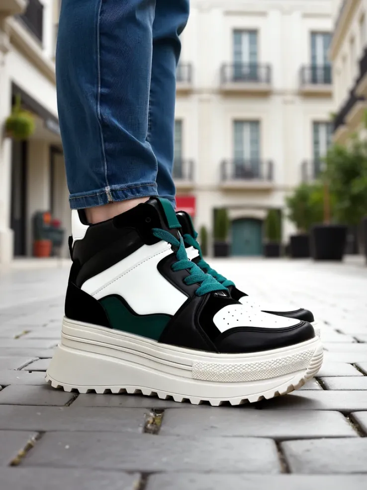 Royalfashion Wysokie damskie buty sportowe Geeky