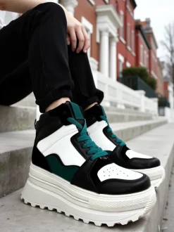 Royalfashion Wysokie damskie buty sportowe Geeky