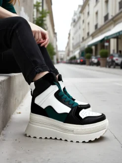 Royalfashion Wysokie damskie buty sportowe Geeky