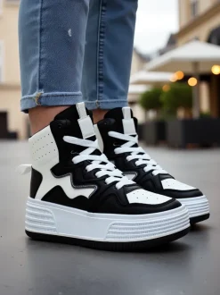 Royalfashion Wysokie damskie buty sportowe Quiedy