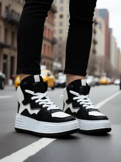 Royalfashion Wysokie damskie buty sportowe Quiedy