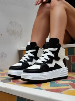 Royalfashion Wysokie damskie buty sportowe Quiedy