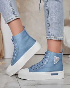 Royalfashion Wysokie trampki damskie Tris