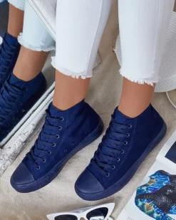 Royalfashion Wysokie trampki damskie Hollas