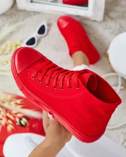 Royalfashion Wysokie trampki damskie Hollas