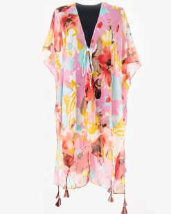 Royalfashion Wzorzyste pareo damskie w kolorze różowym