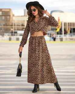 Royalfashion Wzorzysty damski komplet