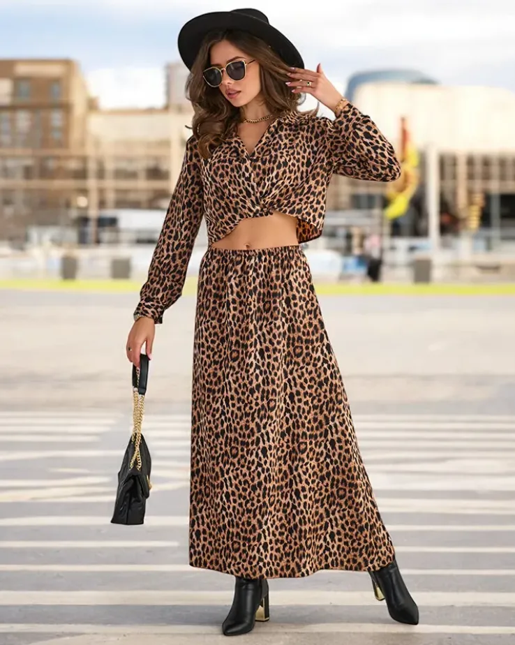 Royalfashion Wzorzysty damski komplet