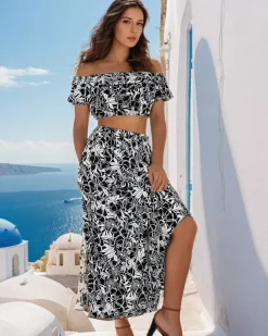 Royalfashion Wzorzysty damski komplet