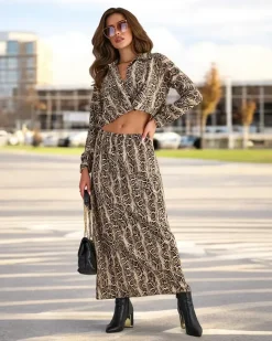 Royalfashion Wzorzysty damski komplet