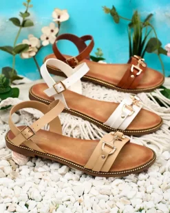 Royalfashion Zdobione damskie sandały Umbe