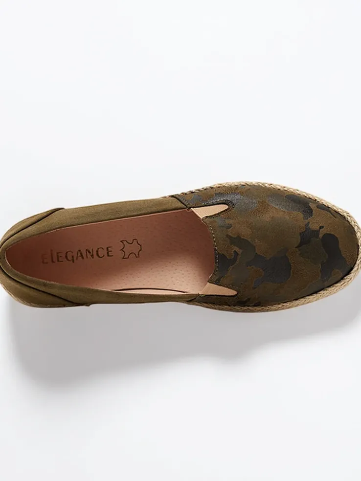 Royalfashion Zielone damskie espadryle w moro Nuhente