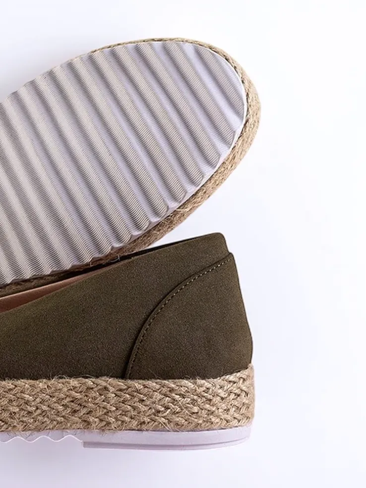 Royalfashion Zielone damskie espadryle w moro Nuhente