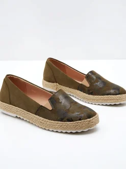 Royalfashion Zielone damskie espadryle w moro Nuhente