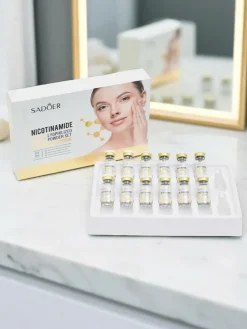 Sadoer Zestaw Lyofilizowanego Pudru Nikotynamidu i Witaminy C