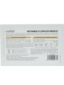 Sadoer Zestaw Lyofilizowanego Pudru Nikotynamidu i Witaminy C