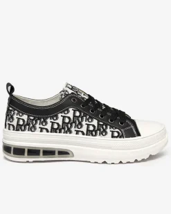 Sneakers Livia w Kolorze Czarno-Białym z Platformą