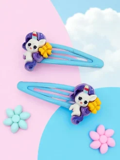 Spinki do włosów z jednorożcem