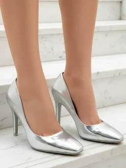 Srebrne Szpilki Elegante