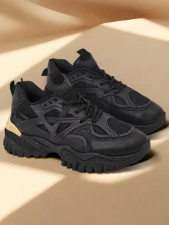 Stilosa Luma Czarne Sneakersy Damskie z Ekologicznej Skóry