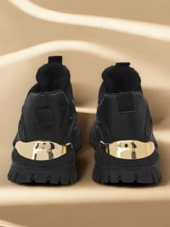 Stilosa Luma Czarne Sneakersy Damskie z Ekologicznej Skóry