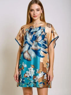 Sukienka Pareo Kalista Royalfashion – wielokolorowa, lekka tkanina, uniwersalna