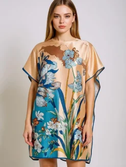 Sukienka Pareo Kalista Royalfashion – wielokolorowa, lekka tkanina, uniwersalna