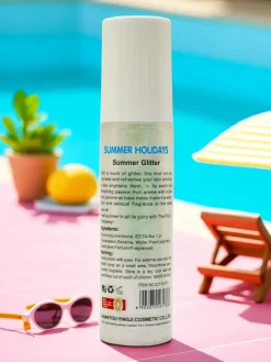 Summer Spray- Rozświetlacz do włosów i ciała w płynie Peach