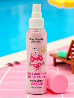 Summer Spray- Rozświetlacz do włosów i ciała w płynie Strawberry