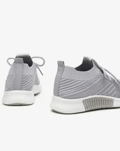 Szare damskie buty sportowe Merisal - Obuwie