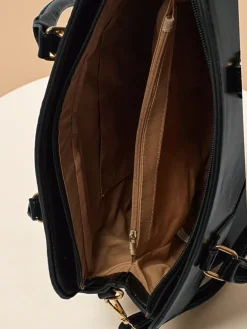 Toebka damska shopper eko skórzana z tłoczeniem Iron Lace