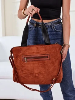 Torebka damska shopper eko +zamszowa Azure Veil