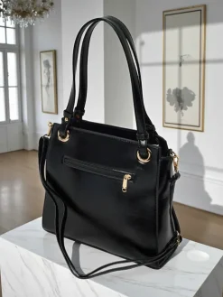 Torebka damska shopper eko skórzana Silent Raven