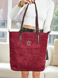 Torebka damska shopper eko zamszowa Caryenne